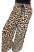 Untamed Spirit Leopard Print Drawstring Wide Leg Flowy Pants
